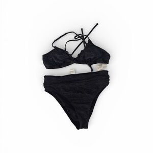 Cupshe Black Bikini Set